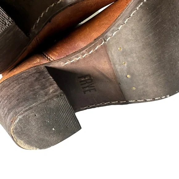 Frye Jackie Button Leather Ankle Boots Size 7.5 - Picture 9 of 16